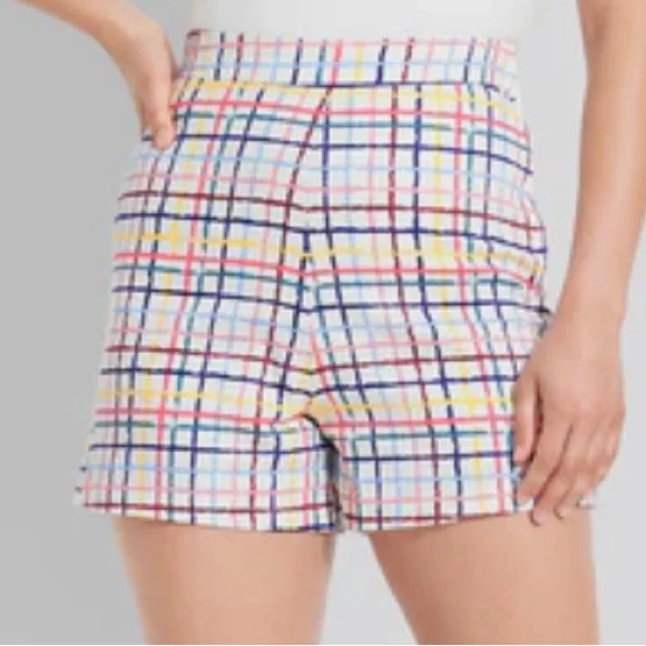 Modcloth Multicolor Plaid High Waist Set - Picture 3 of 5